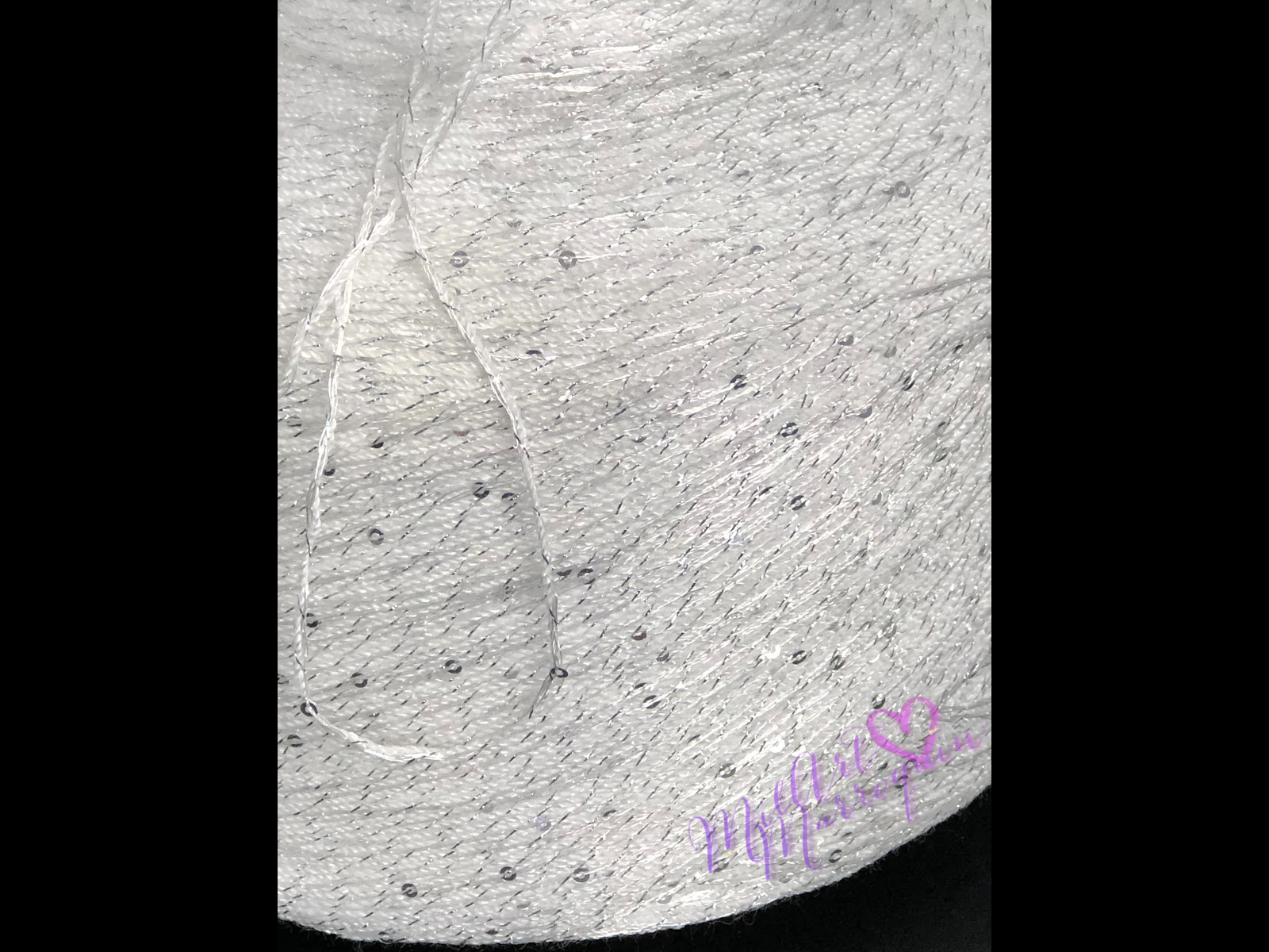 CRYSTAL CON LENTEJUELA TORNASOL BLANCO #44 200G