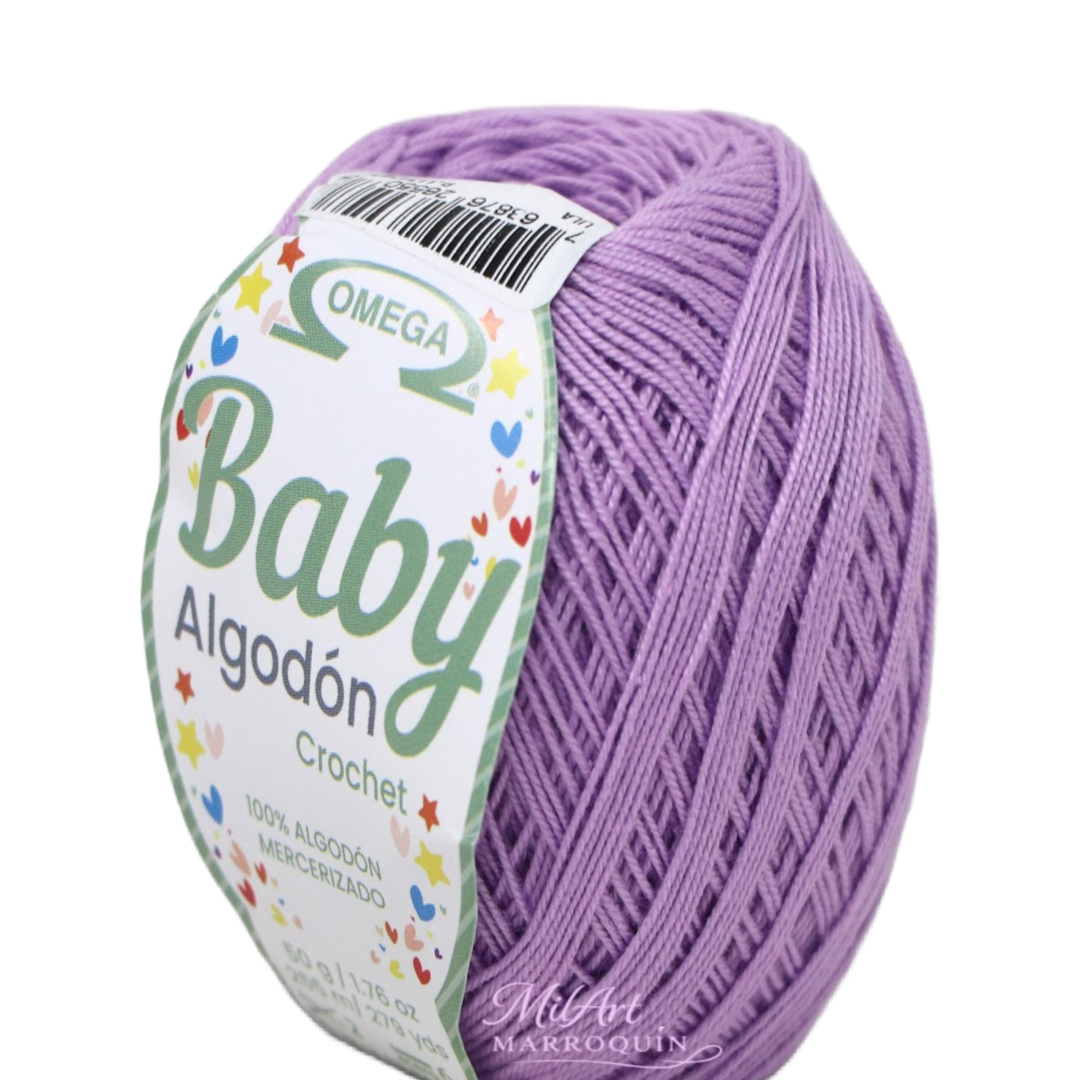 BABY ALGODON OMEGA LILA #50 50G