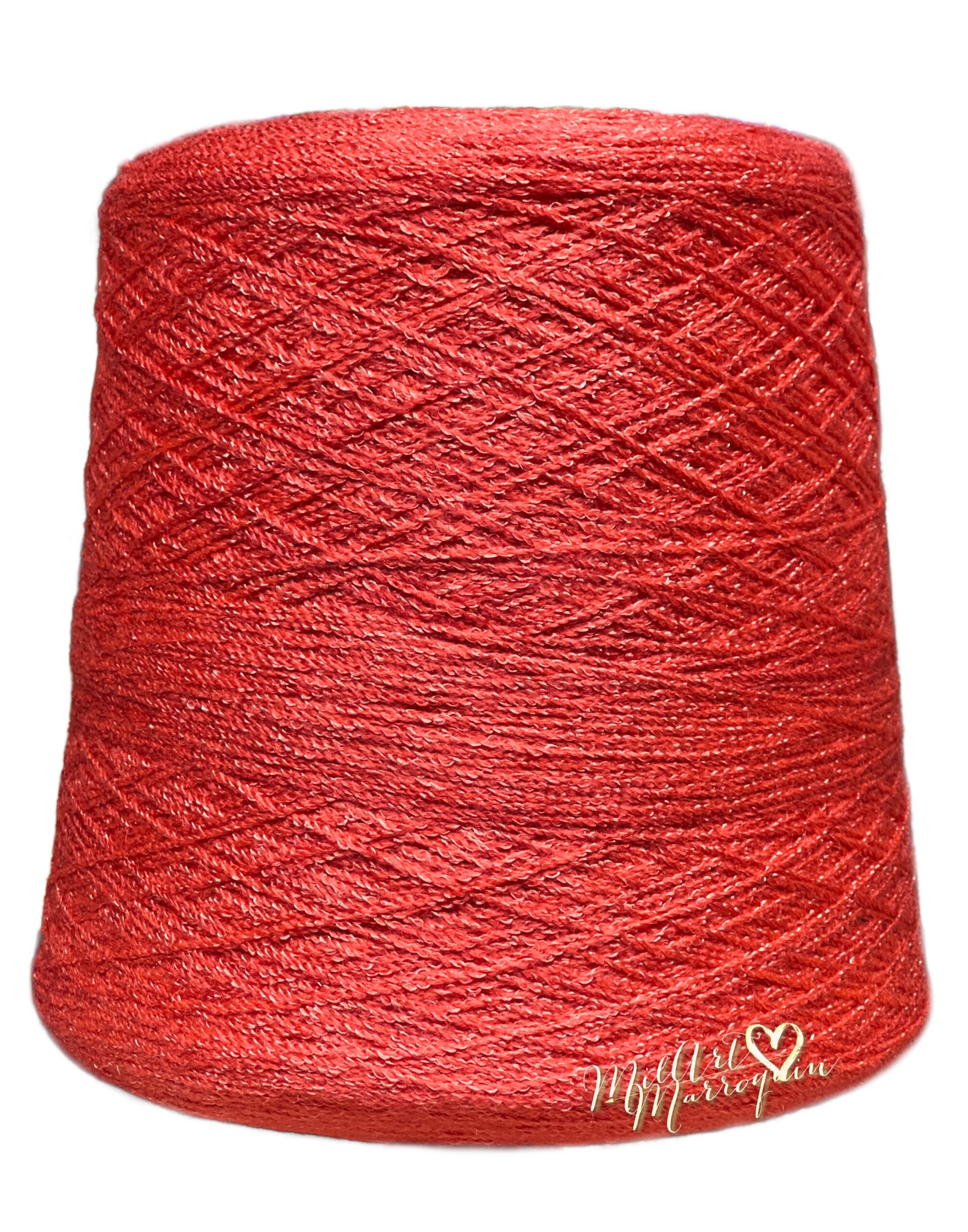 CRYSTAL YARN #141 BERMELLÓN 200g (1,000G $40.00)