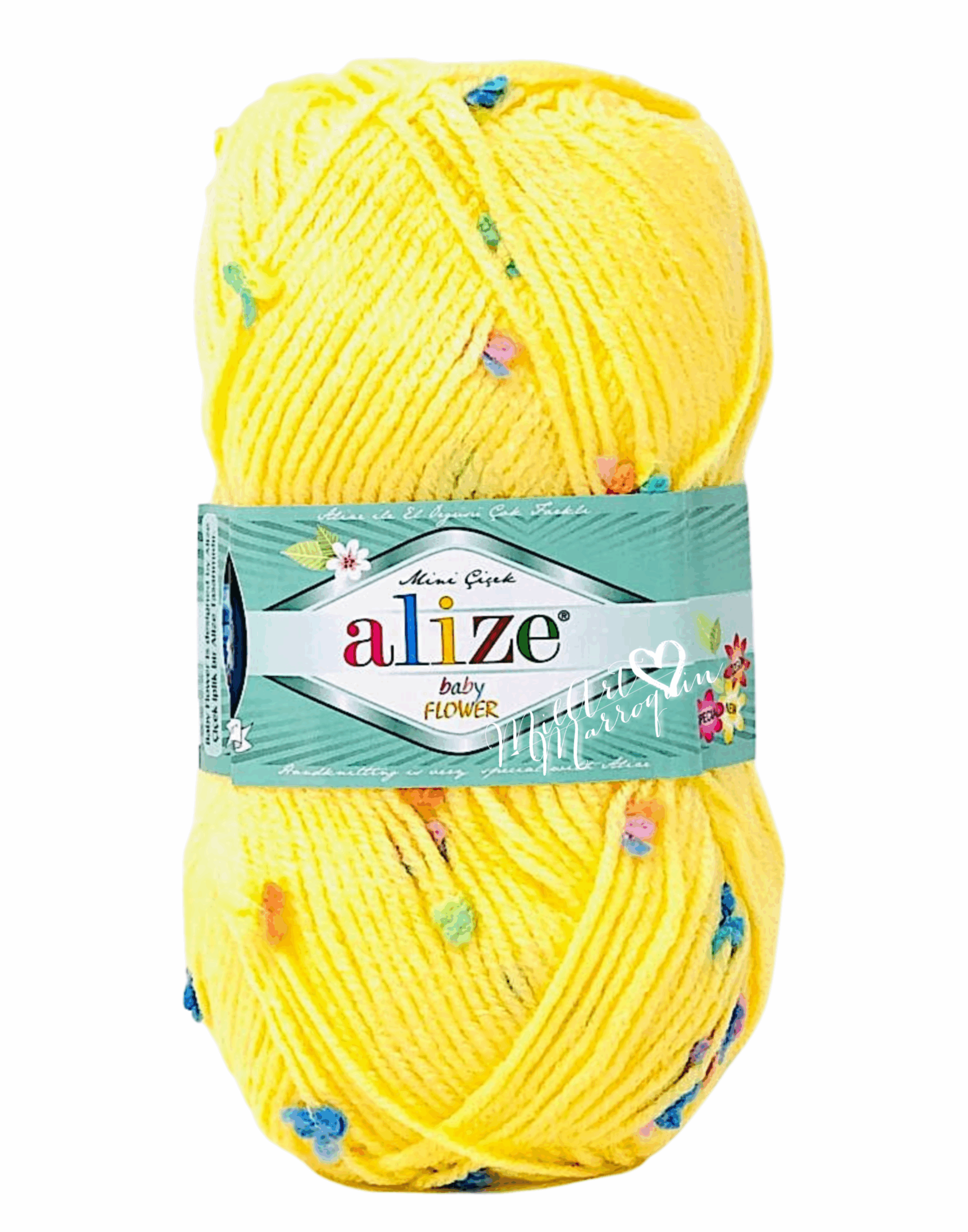 ALIZE BABY FLOWER AMARILLO #5385 100G