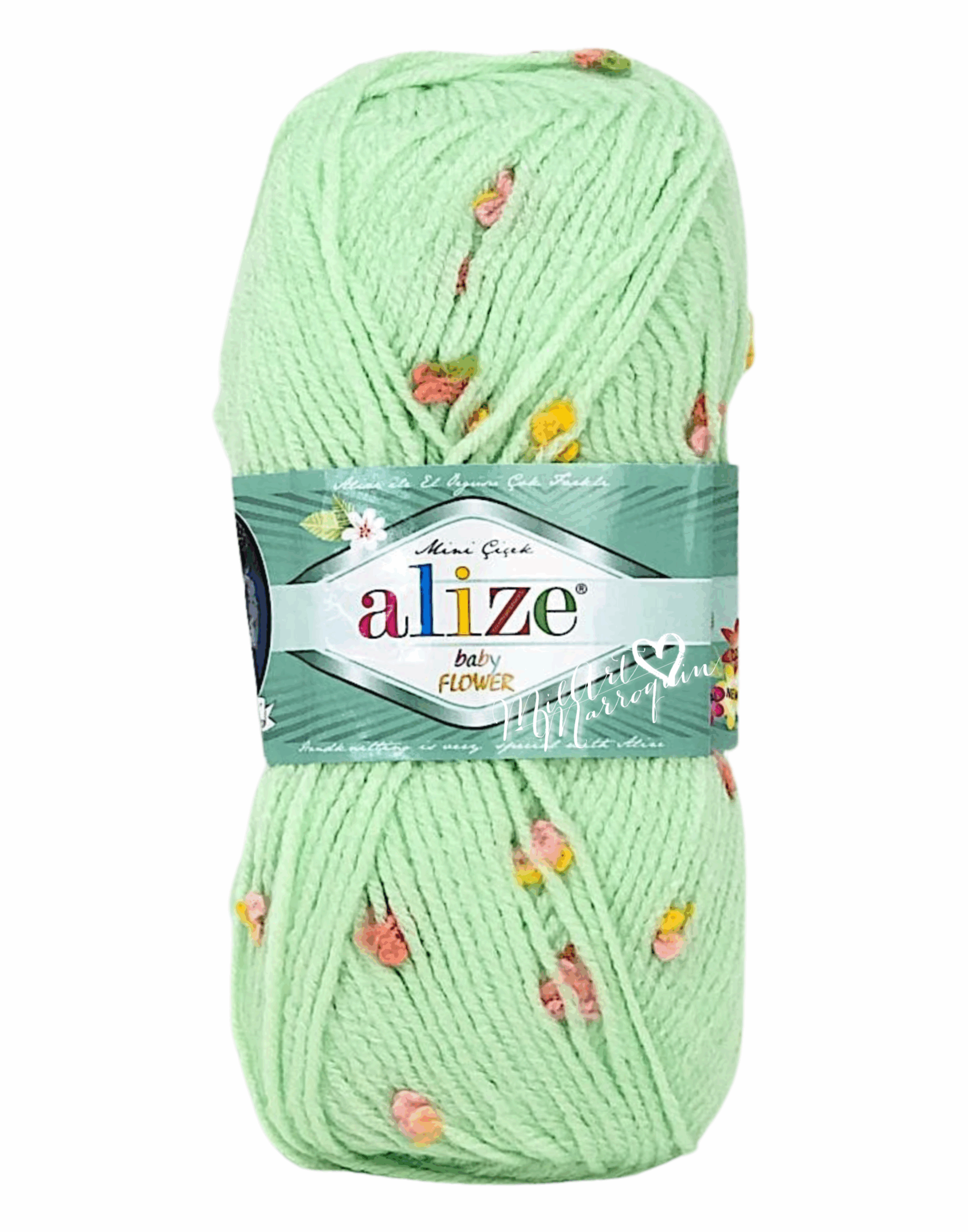 ALIZE BABY FLOWER VERDE #5411 100G