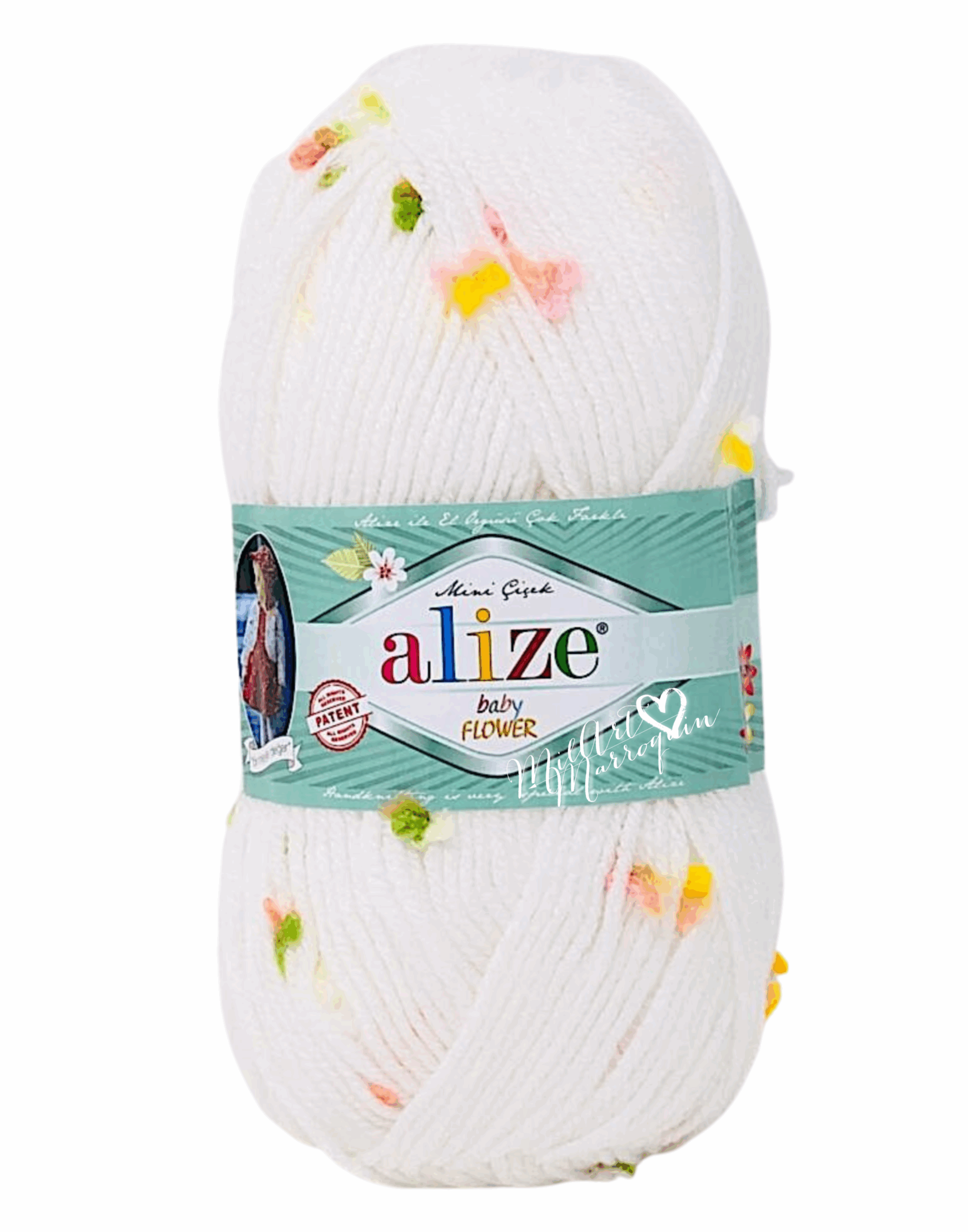 ALIZE BABY FLOWER BLANCO #5408 100G
