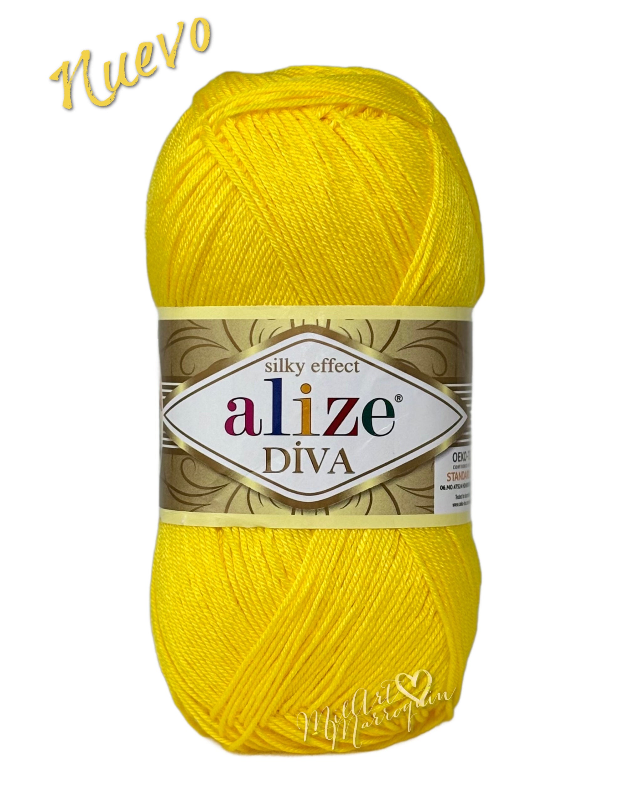 ALIZE DIVA #110 AMARILLO 100G