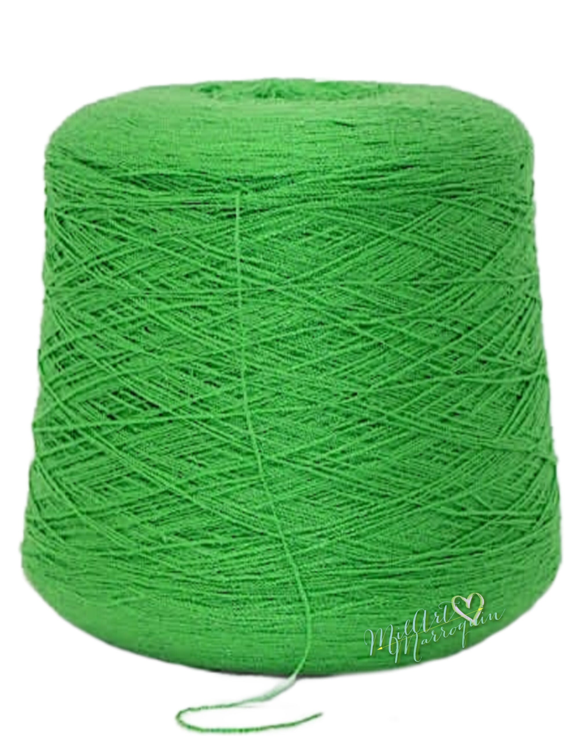 CRYSTAL YARN #70 VERDE MANZANA 200g (1,000g 40.00)