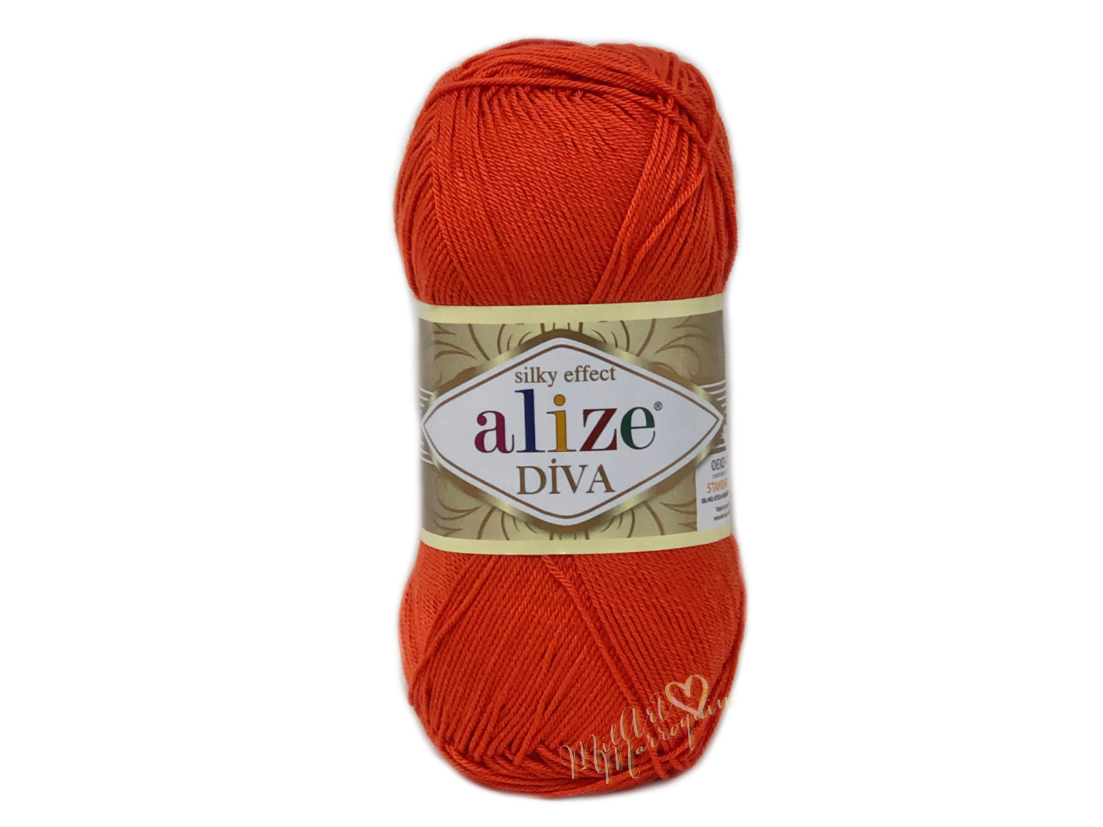 ALIZE DIVA #37 ROJO NARANJA 100G