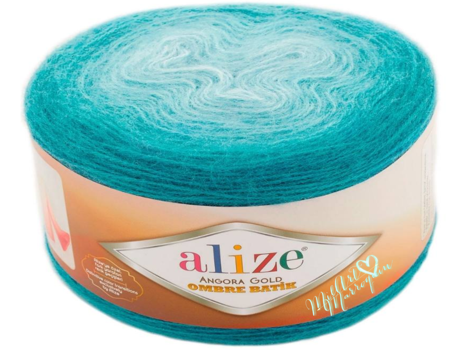 ALIZE ANGORA GOLD OMBRE BATIK AQUA # 7245 150G