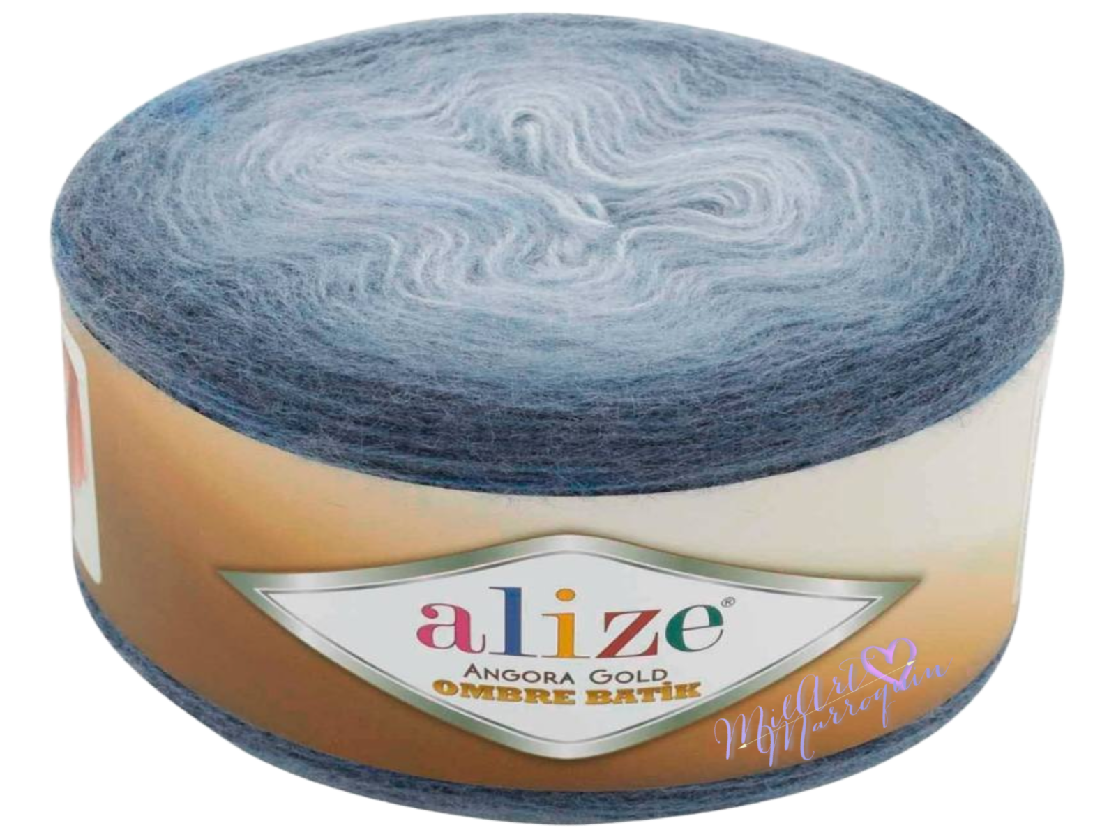 ALIZE ANGORA GOLD OMBRE BATIK AZUL # 7363 150G