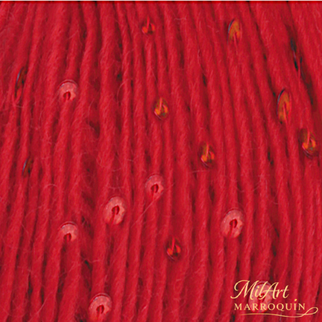 HIMALAYA PINAR PULLU #61205 ROJO LENTEJUELAS A TONO 50G