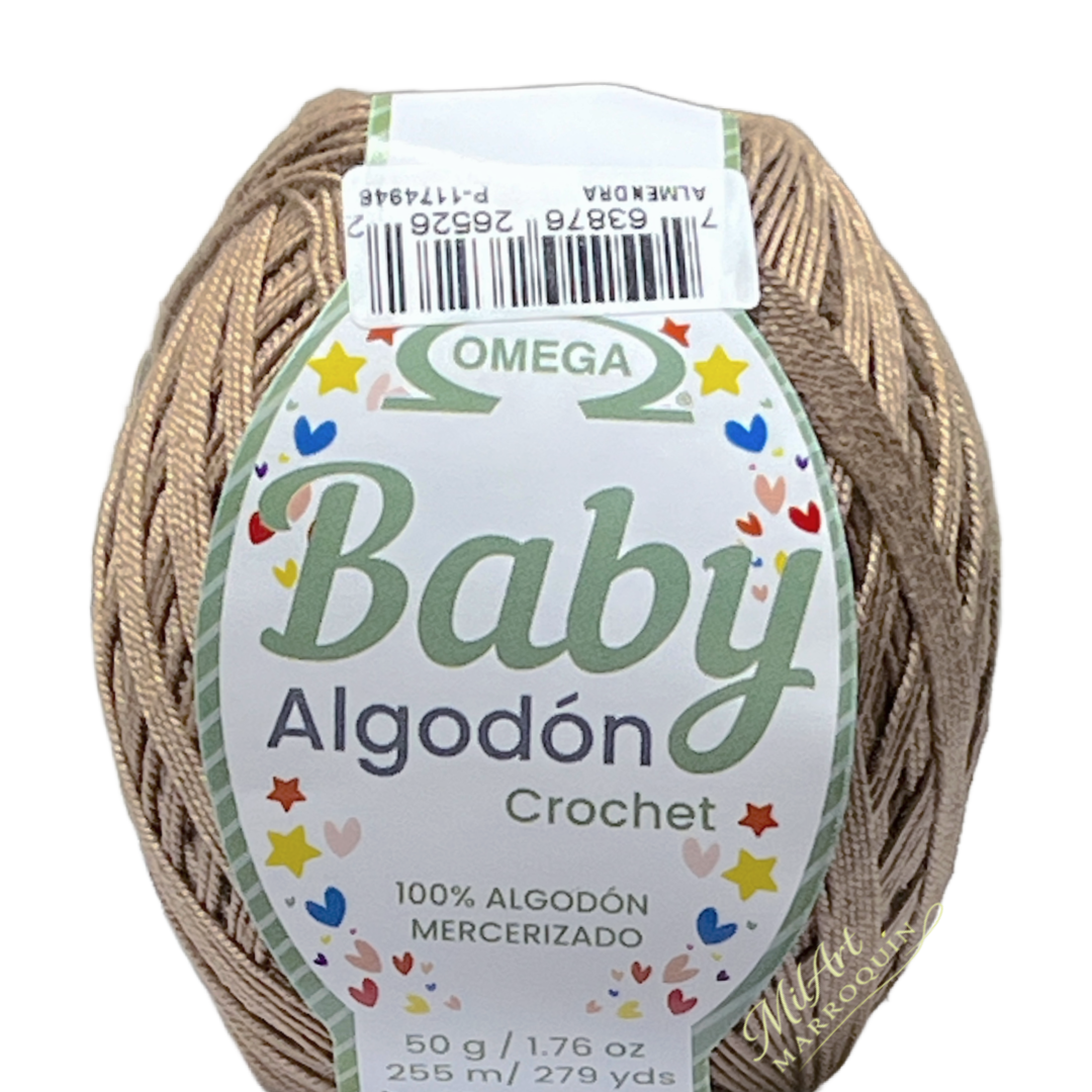 BABY ALGODON OMEGA ALMENDRA #26  50G