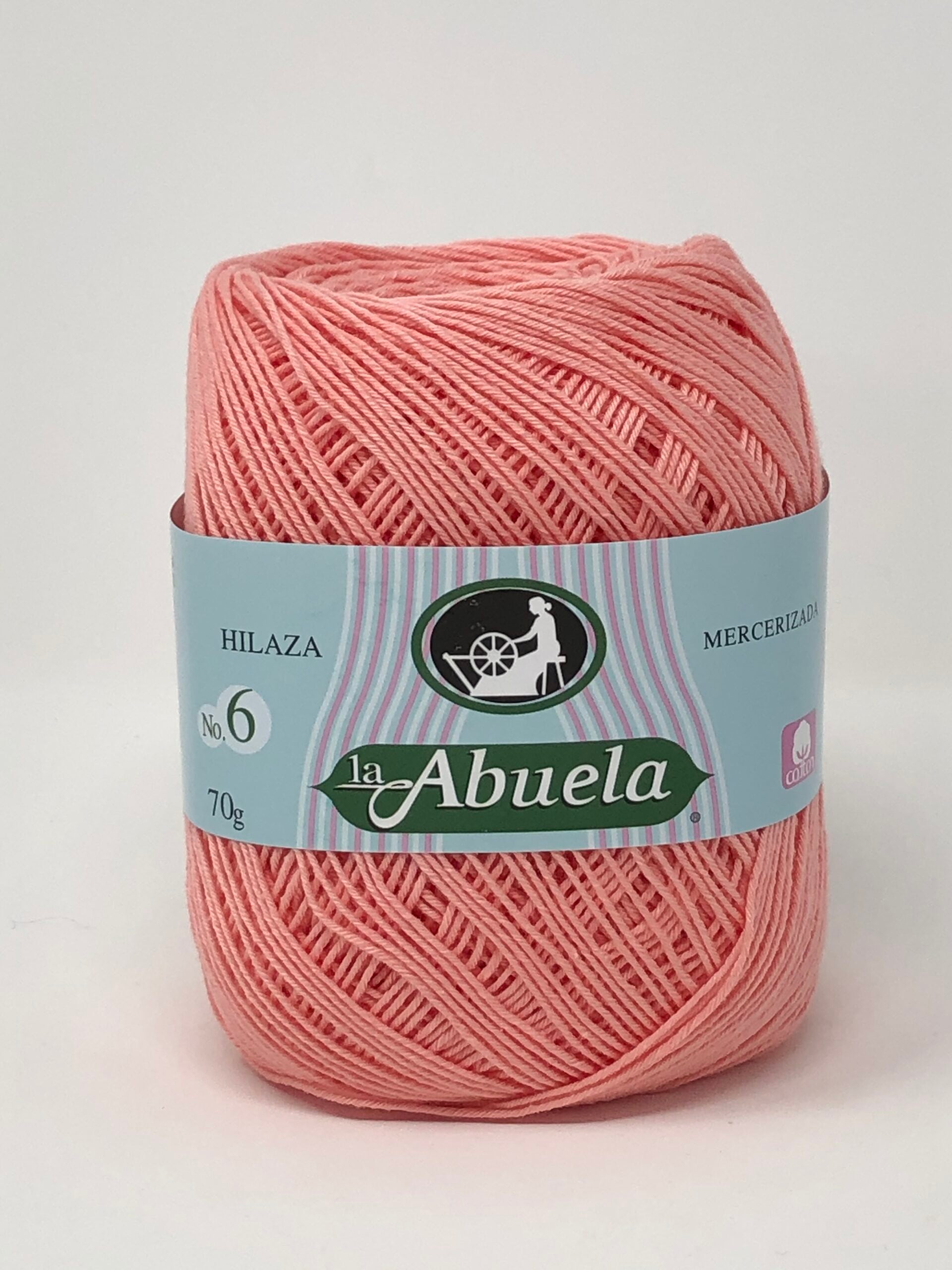 LA ABUELA #6 YARN #506 CORAL FUERTE 70g