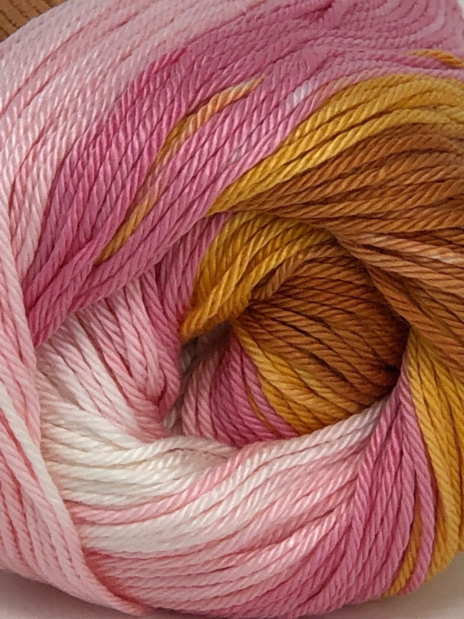 ALIZE BAHAR BATIK MOSTAZA ROSA BLANCO #6789 100G