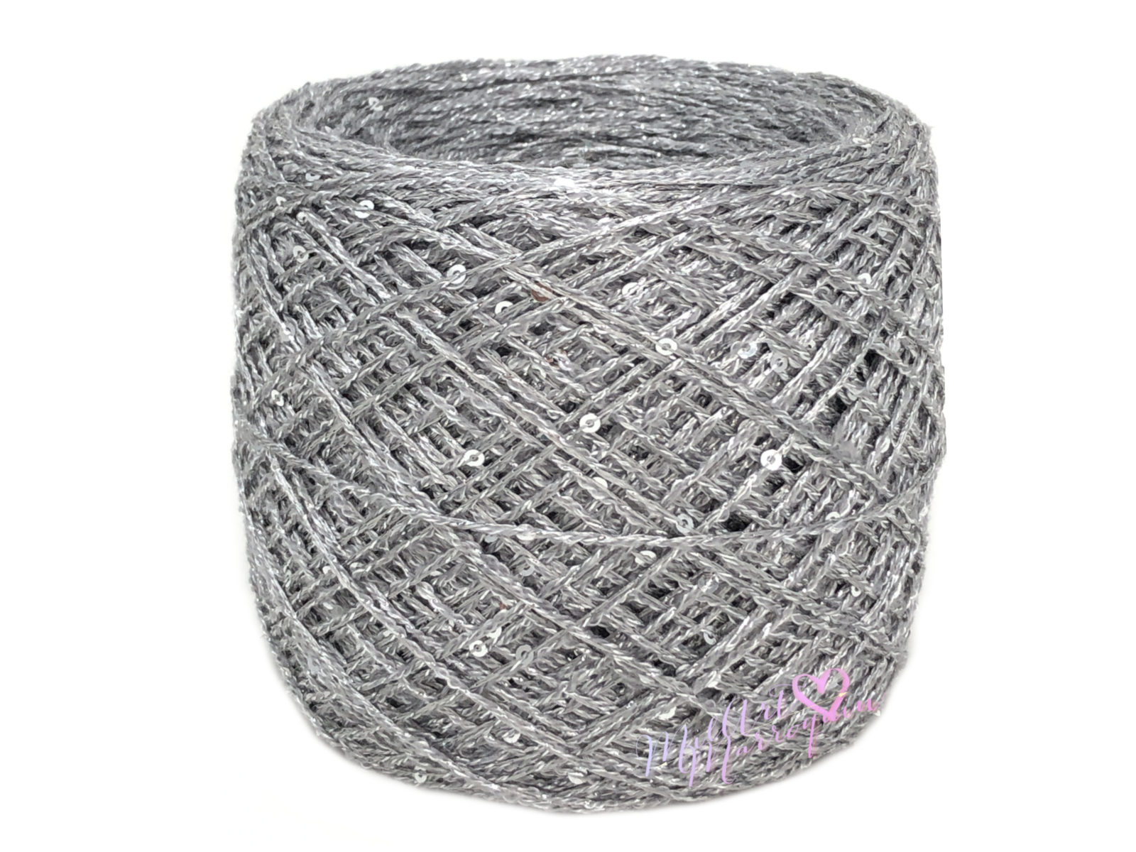 CRYSTAL CON LENTEJUELA GRIS PLATA #2875 200G