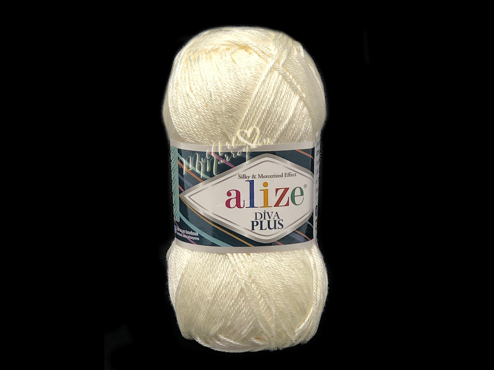 ALIZE DIVA PLUS MARFIL #62 100G