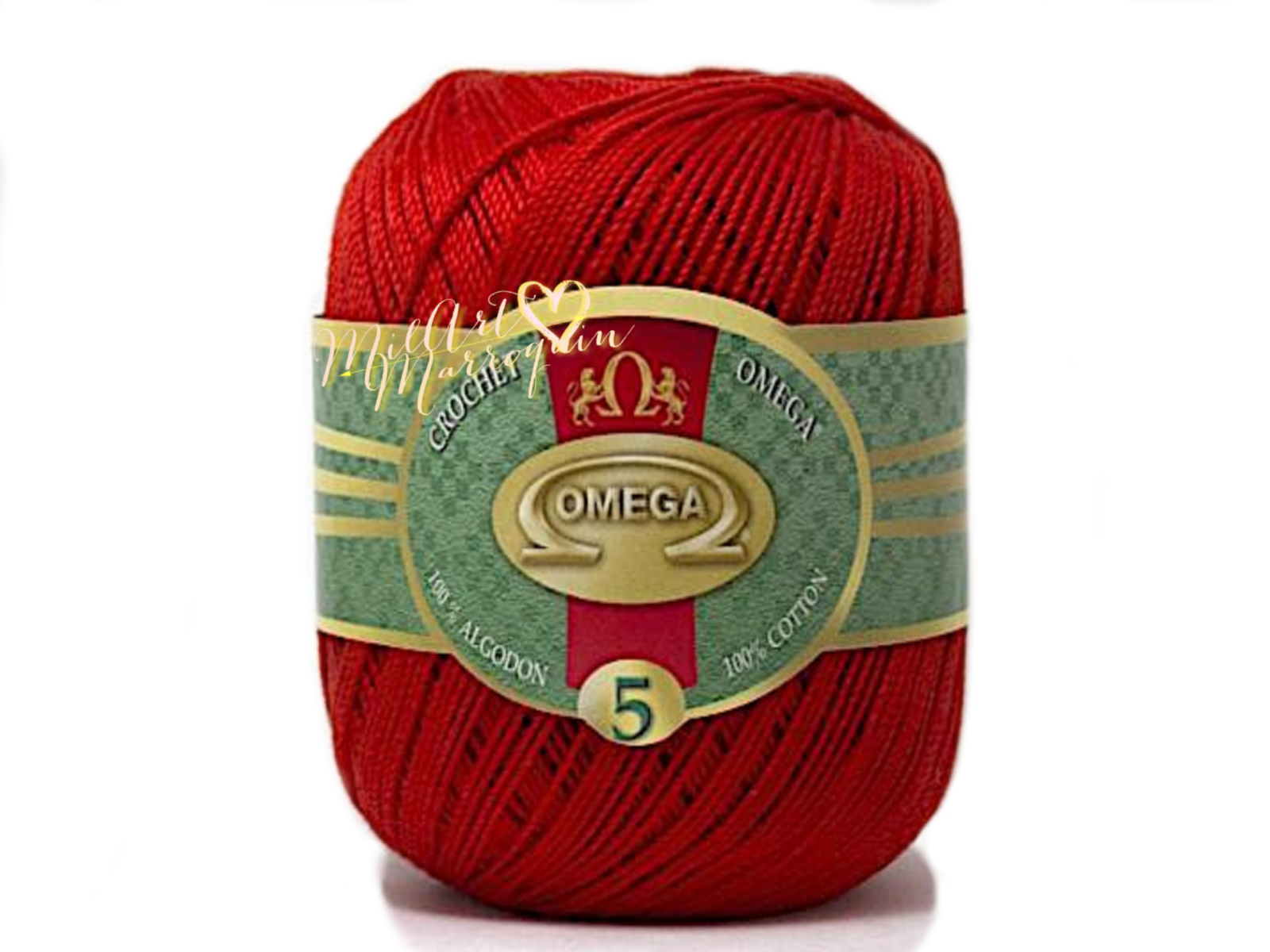 OMEGA #5 YARN #59 ROJO 50gms
