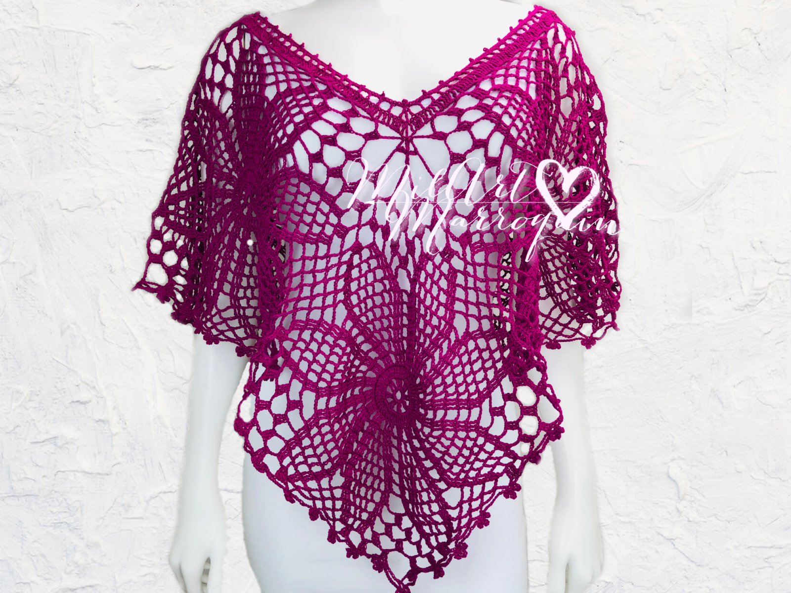 CAPA CROCHET CON CUATRO CUADROS