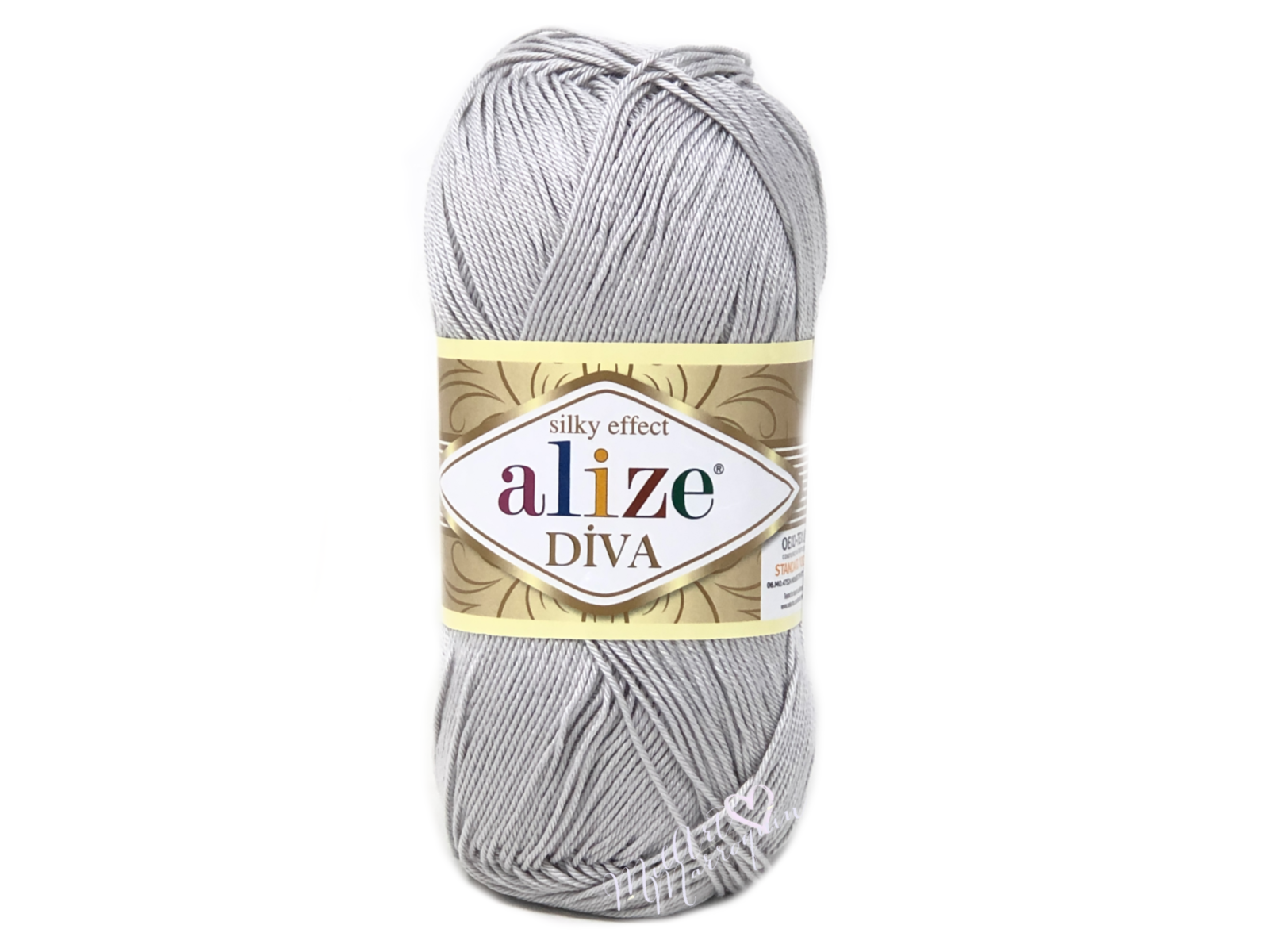 ALIZE DIVA #168 GRIS PLATA 100G