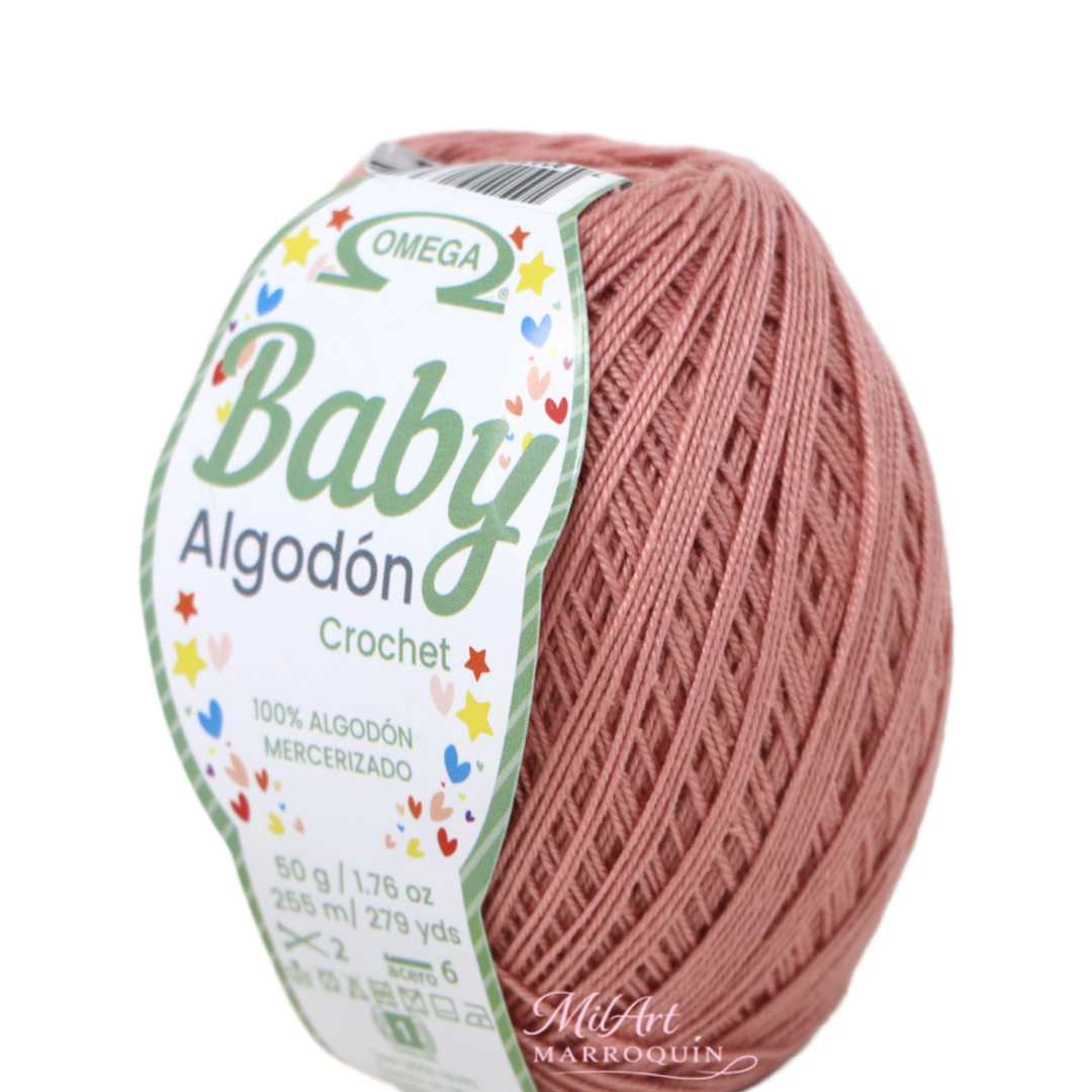 BABY ALGODON OMEGA PALO DE ROSA #35  50G
