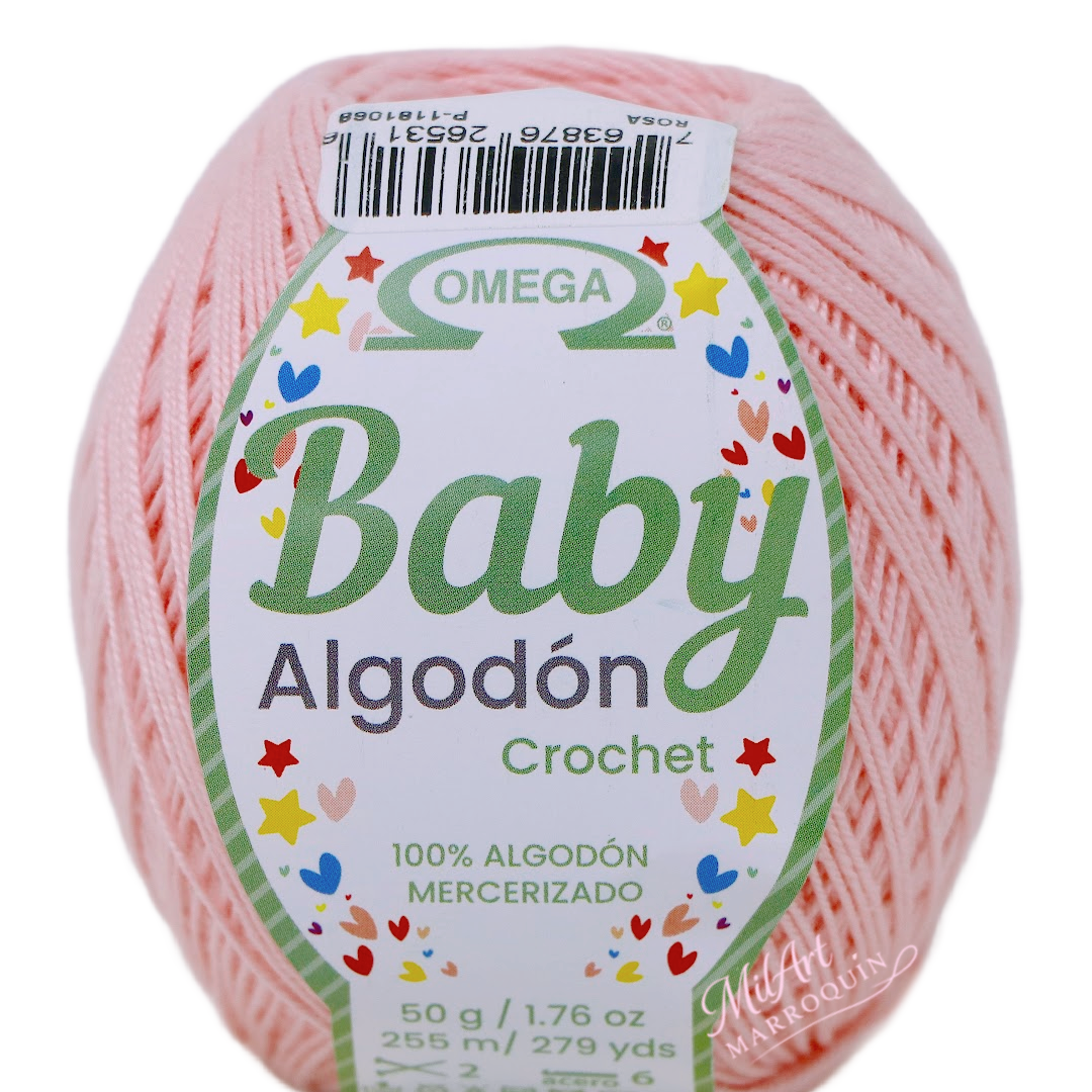BABY ALGODON OMEGA ROSA #31  50G