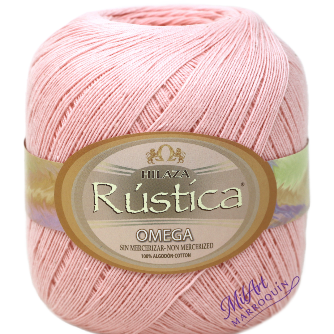 HILAZA RÚSTICA OMEGA ROSA BEBE #31  150G