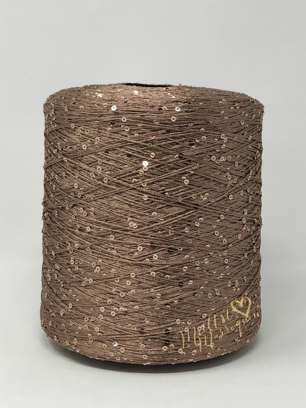 LENTEJUELA YARN #2925 CAFE 100g